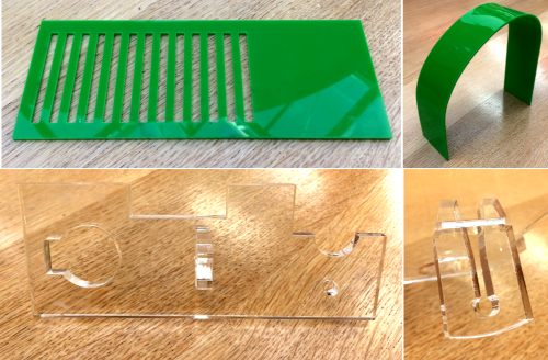 Photo of the various cut pieces